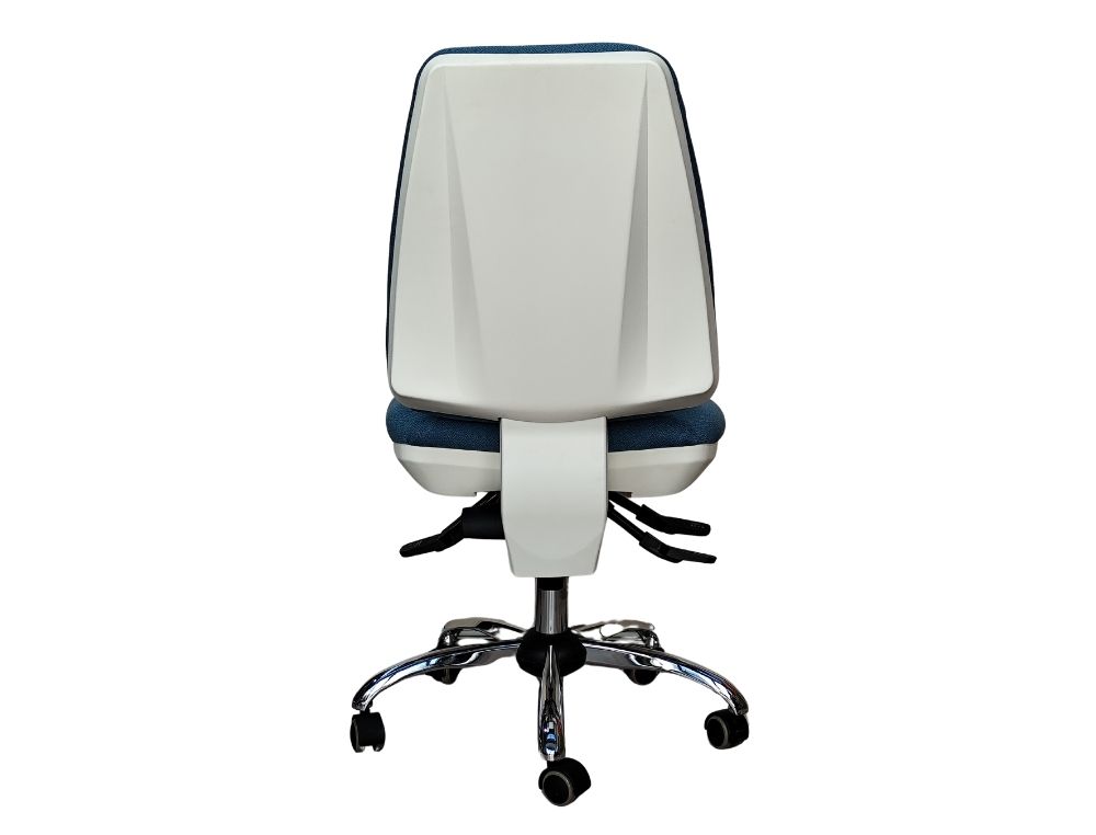 SILLA ELCHE BLANCA ASINCRO BALI AZUL CLARO RUEDAS DE PARQUE